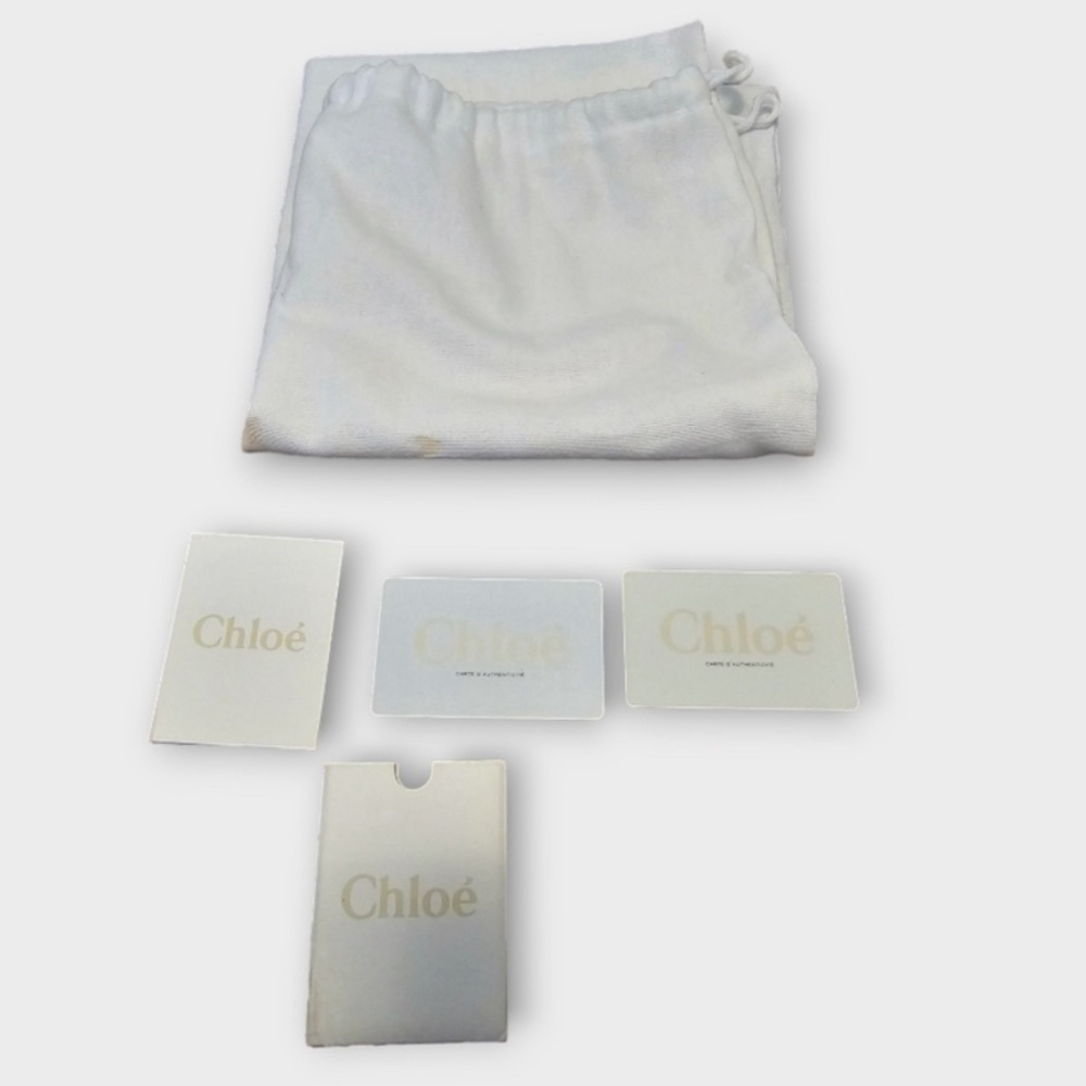 Chloe 2-Way Beige Python Leather Medium Paraty Sa… - image 8